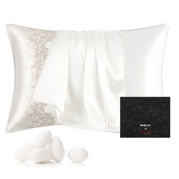 Bedsure x Marilyn Monroe 100% Mulberry Silk Pillowcase for Hair and Skin… - Picture 2 of 4